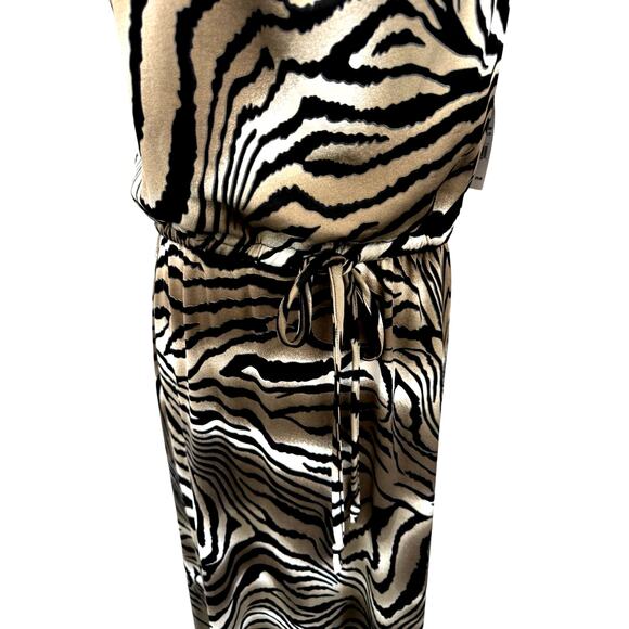 NWT!!! Maxi,Sleeveless,Embellished Tiger Stripes Dress,Size S, NY Collection - Picture 2 of 13